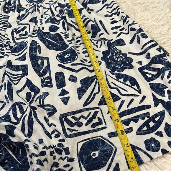 Vintage Boho sleeveless navy blue and white sundress - Picture 5 of 10
